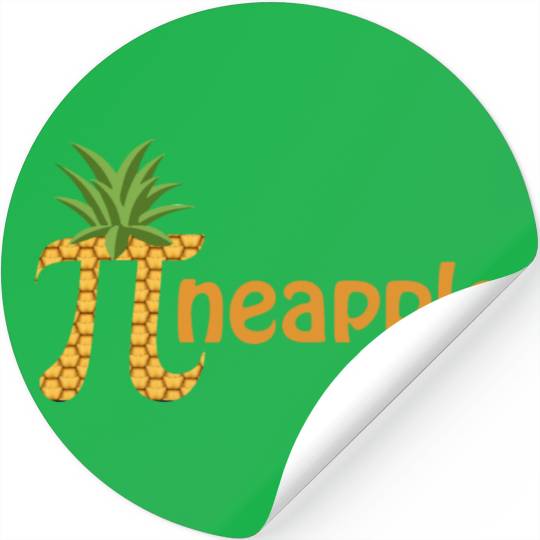 funny pi neapple pi day Stickers