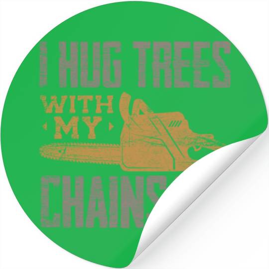 Chainsaw Lumberjack Stickers