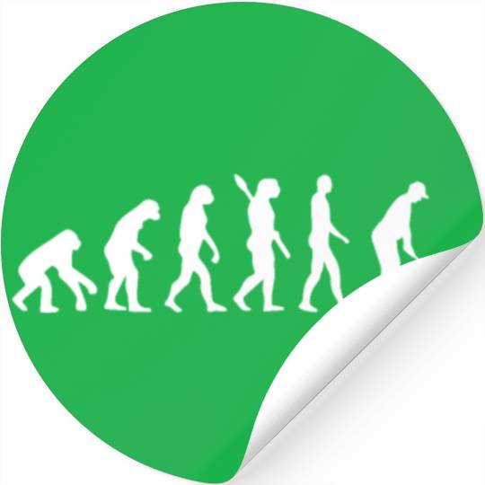 Golf - Human Evolution, Darwin Stickers