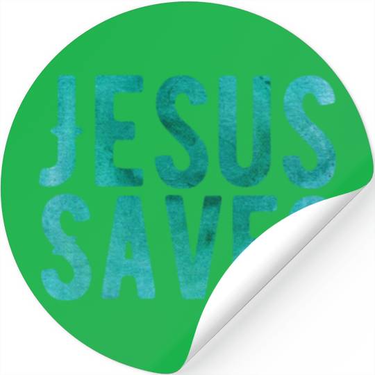 Christian Store - Jesus Saves - Christian Stickers