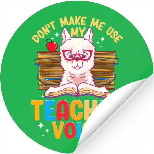 Funny Alpaca Teacher - Teacher Appreciation Gifts Stickers