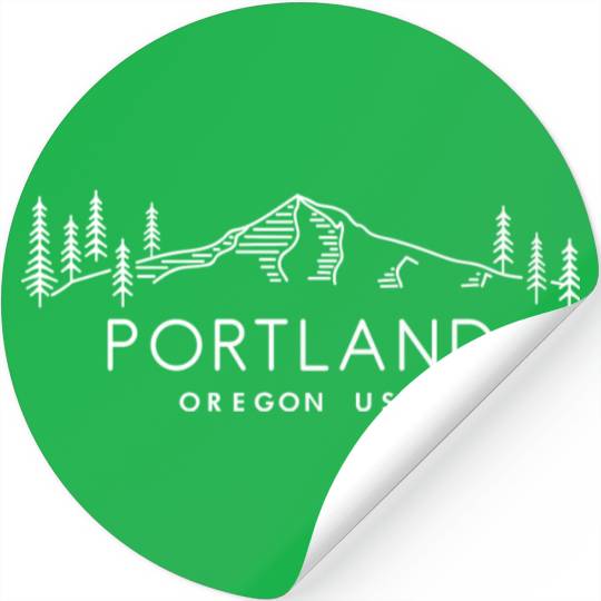 Portland Oregon USA Stickers