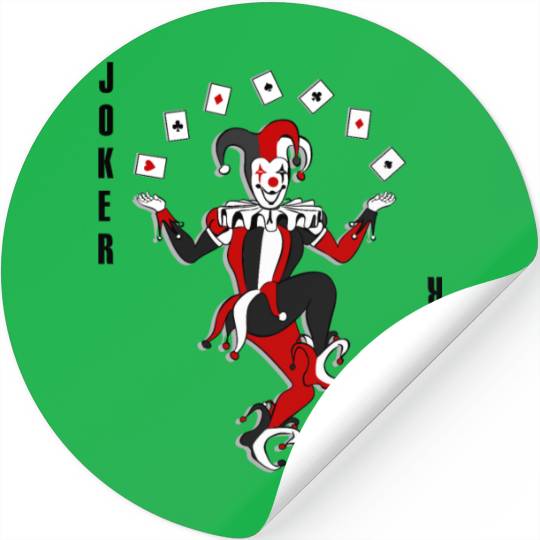 Joker Joggling Card Stickers