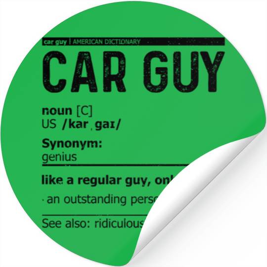 Car Guy Definition Stickers