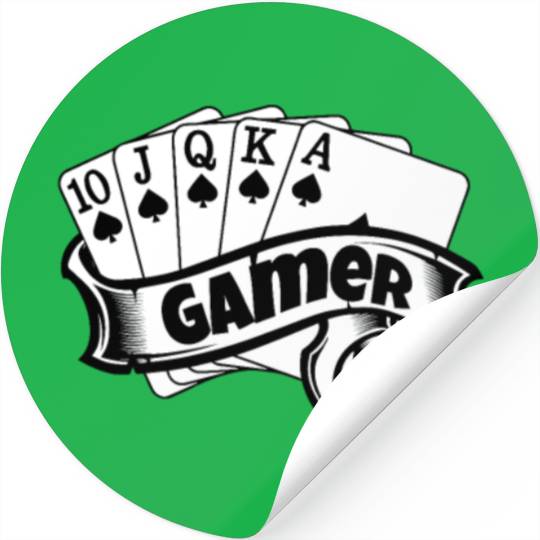 4 Aces Gamer Poker Stickers