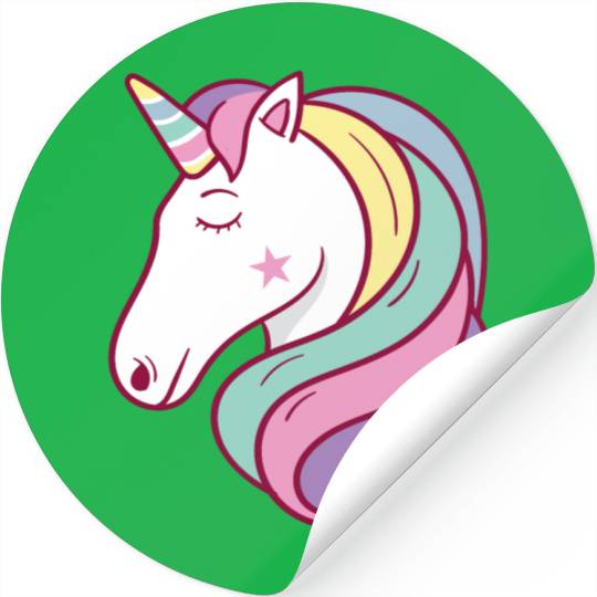 Unicorn Unicornhead Stickers