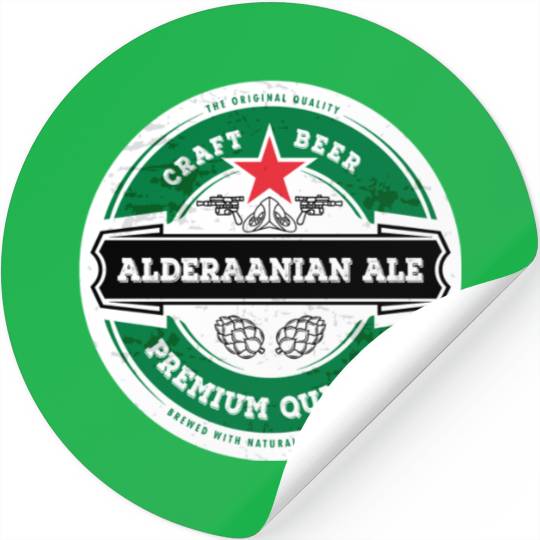 Alderaanian ale (Star Wars) — Vintage bottle beer Stickers