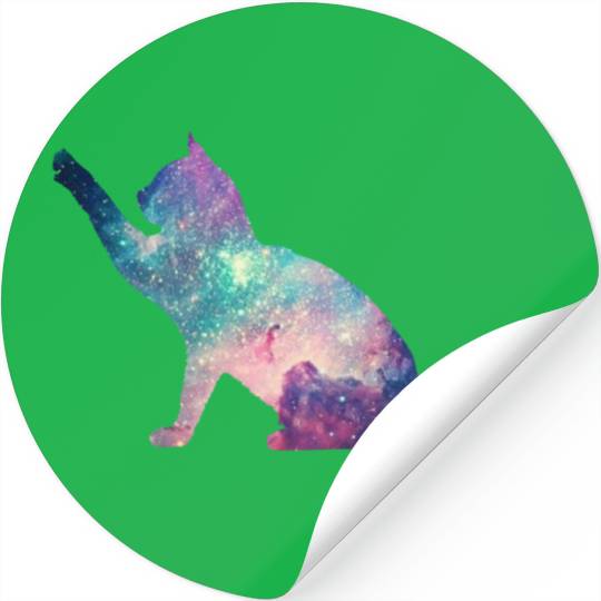 galaxy cat for cats lovers Stickers