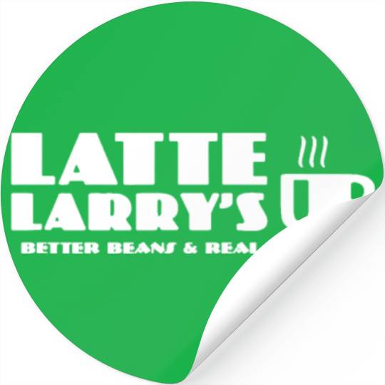 Latte Larry's Better Beans & Real Scones Stickers