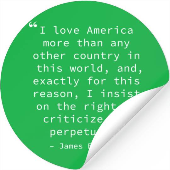 James Baldwin on America Stickers