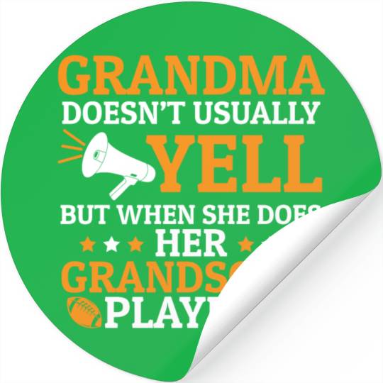 Proud Grandma Stickers - Grandma cheers