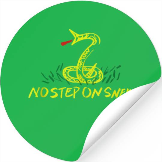 Patriotic No Step on Snek Hand Drawn Gadsden Stickers