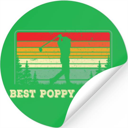 Best Poppy By Par - Golf Stickers - Dad Golf Stickers -