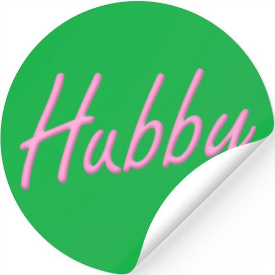 Hubby Neon - Pink Stickers