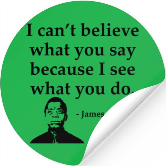 Black History Stickers james Baldwin I Can t Believ