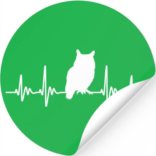 Owl pulse wild nature gift Stickers