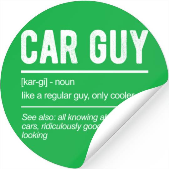 Car Guy Definition Stickers