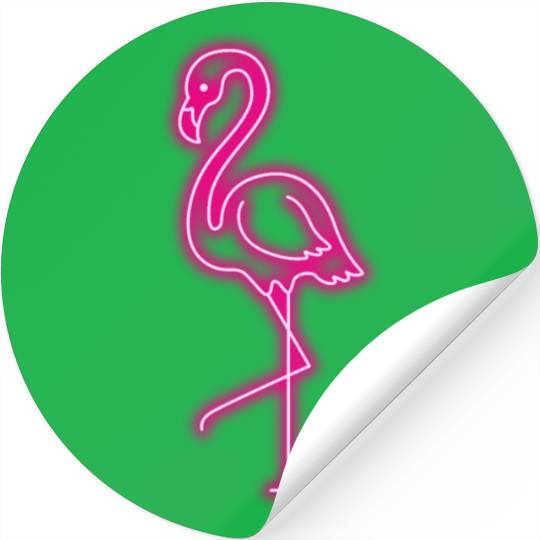 Flamingo Neon Stickers