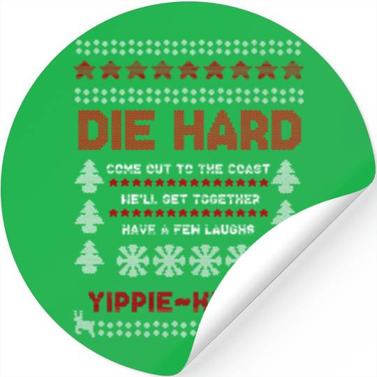 Die Hard Christmas Jumper Stickers