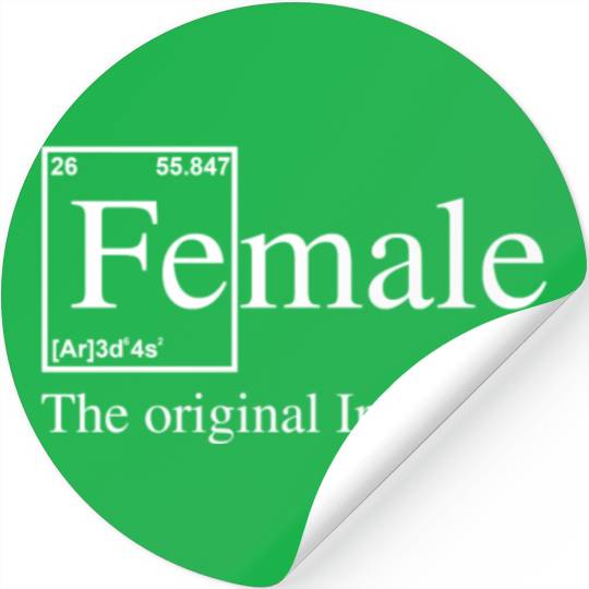 Female The Original Iron Man Stickers