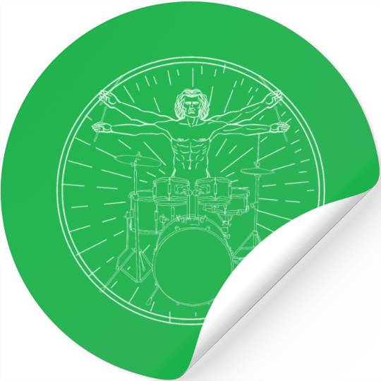 DaVinci Drummer Band Beat Stickers