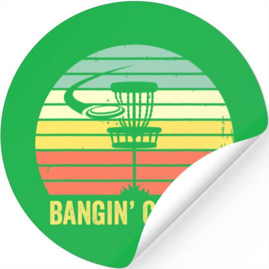 Retro Disc Golf Funny Frisbee Golf Vintage Disc Stickers