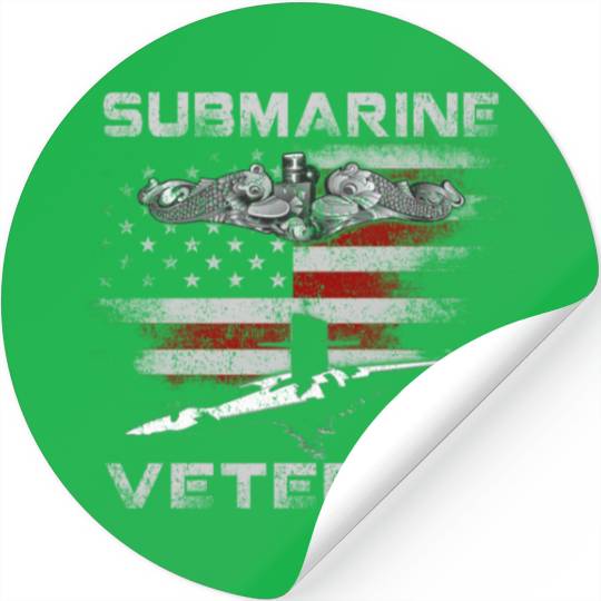 Vintage US Navy Submarine Service Veteran Stickers