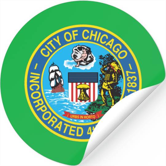 Seal of Chicago, Illinois Stickers