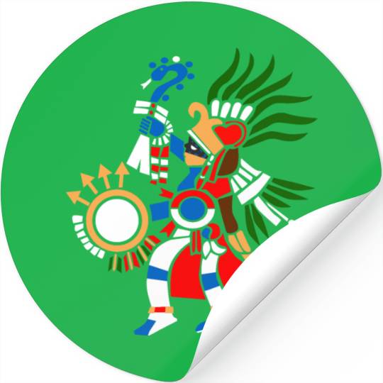 Aztec Symbol Aztec God of War Huitzilopochtli Stickers