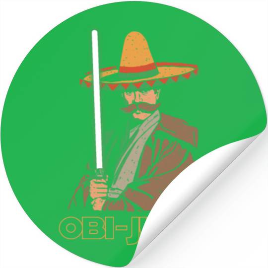 Obi Juan Funny Mexican Sombrero Cinco de Mayo Stickers
