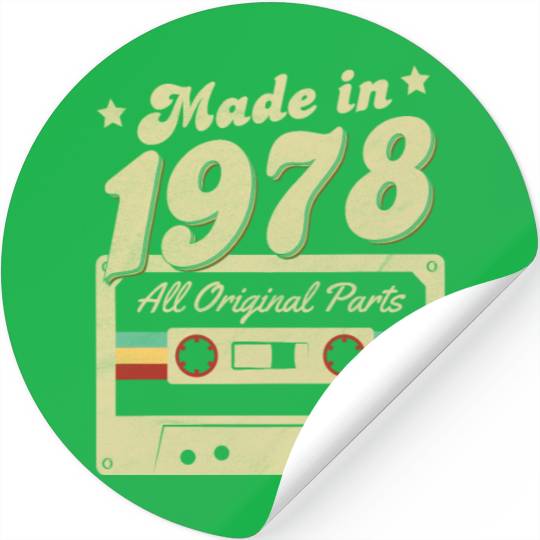 Made in 1978 Stickers