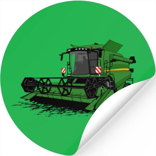 combine harvesters - farmer - agriculture - farm Stickers