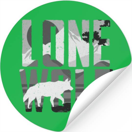 Lone Wolf Gift Stickers