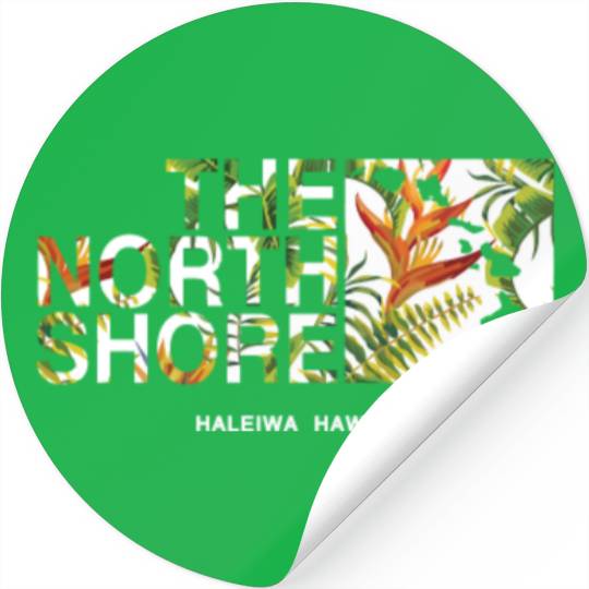 North Shore Haleiwa Bird Of Paradise Stickers