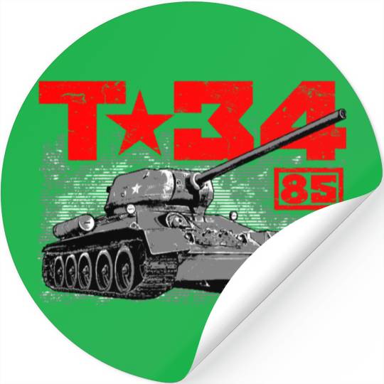 T-34-85 Soviet medium tank Stickers