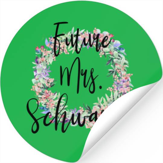 Future Mrs. Schwartz Engaged Bridal Stickers