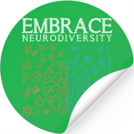 Embrace ADHD Autism ASD Neurodiversity Stickers