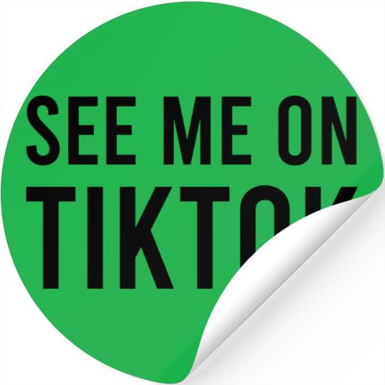 See me on TikTok Stickers