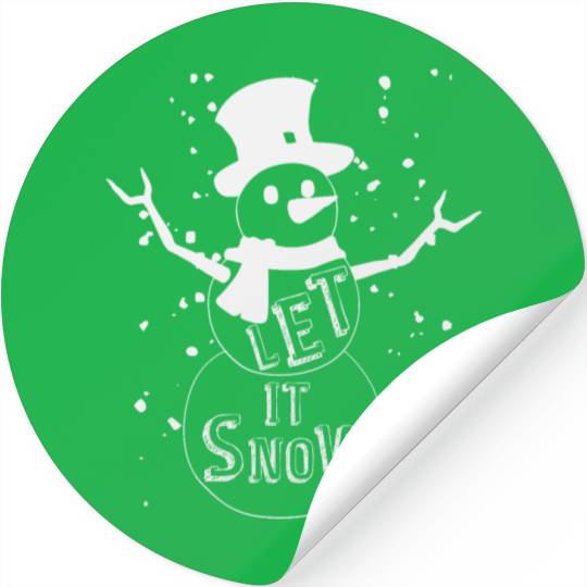 Let It Snow Stickers