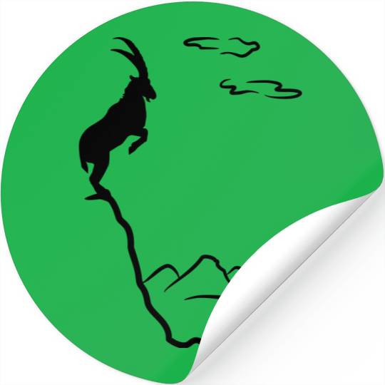 Mountain ibex, mountain goat Stickers
