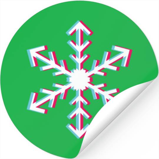 Snowflake Tik Tok Style Stickers