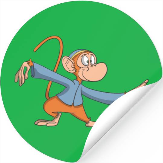 Monkey tai chi martial arts Stickers
