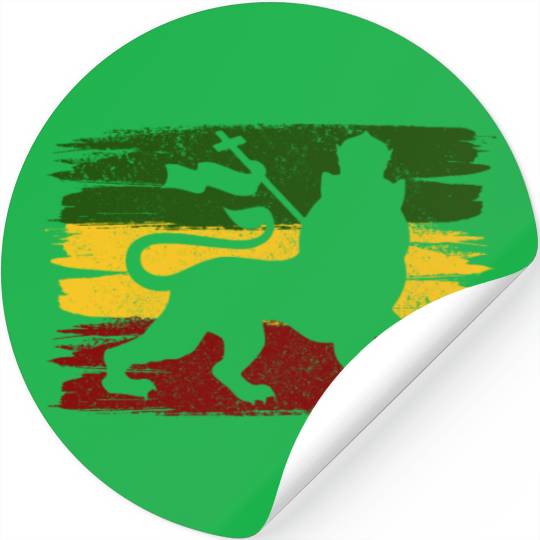 Lion Of Judah Reggae Music Rastafari Rasta Gift Stickers