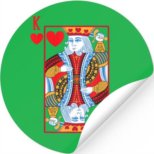 Halloween Playing Card Costume KING OF HEARTS Stickers