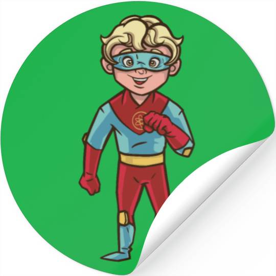 superhero boy Stickers