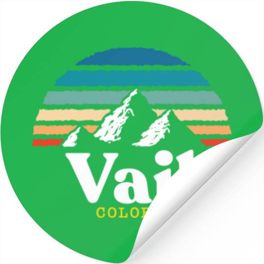 Vail Colorado Usa Ski Resort 1980S Retro Gift Stickers