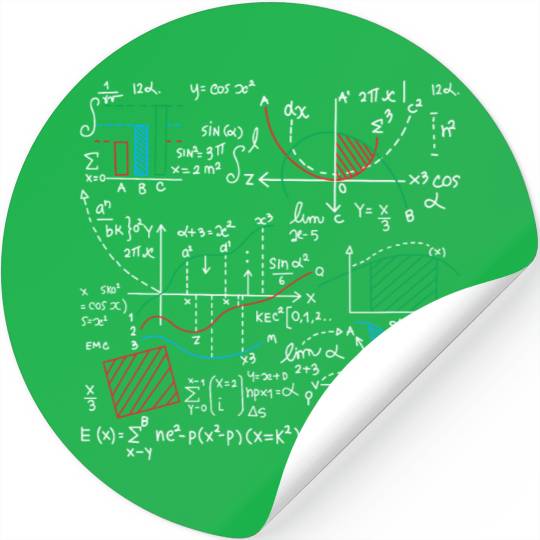 Mathematical Equations Math Lover Stickers
