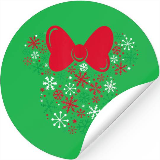 Disney Minnie Mouse Icon Holiday Snowflakes