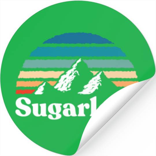 Sugarloaf Maine Usa Ski Resort 1980S Retro Gift Te Stickers