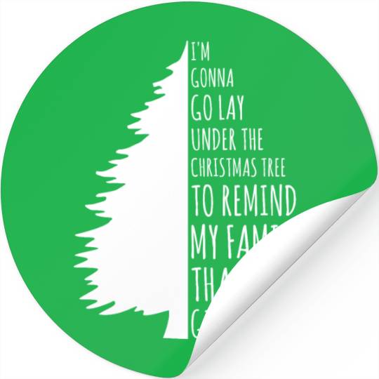 Christmas Tree Funny Stickers